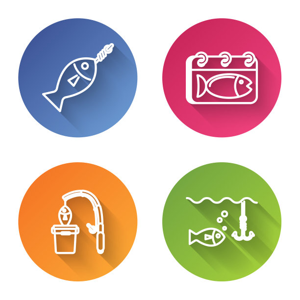 用一条鱼在钩历上放线钓鱼图片下载