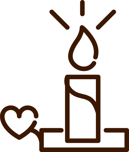 烛光照亮爱的心浪漫激情的感觉图片下载