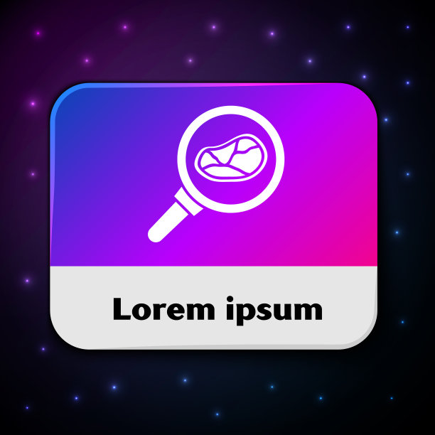 白牛排肉在煎锅图标孤立上图片下载