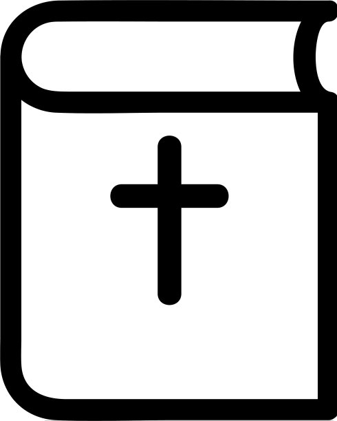 圣经图标孤立轮廓符号图片下载