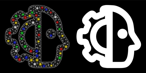 耀斑网格网络电子图标耀斑点图片下载