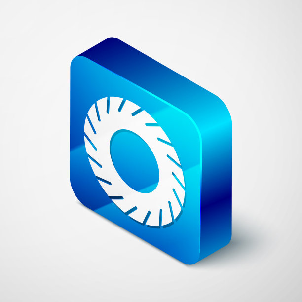 等距汽车轮胎图标孤立在白色图片下载