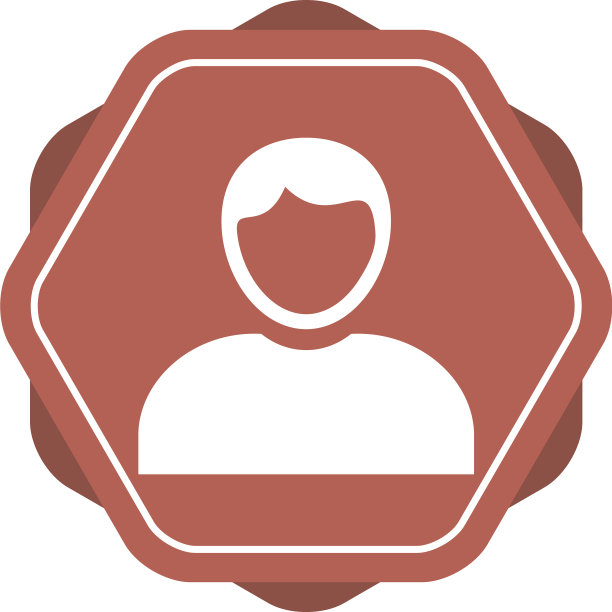 漂亮的管理角色字形图标图片下载