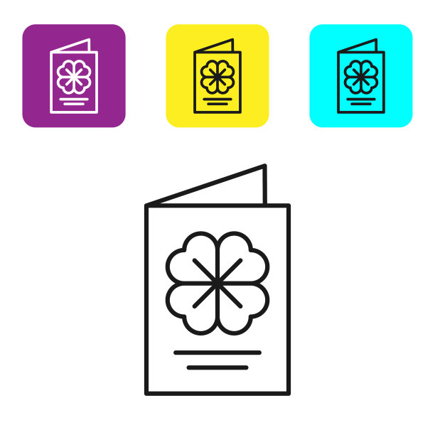 黑线圣帕特里克节派对传单图片下载