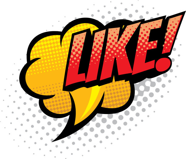 喜欢卡通漫画书声音云泡沫图片下载