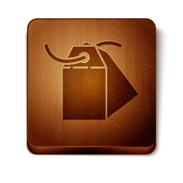 棕色空白标签模板价格标签图标图片下载