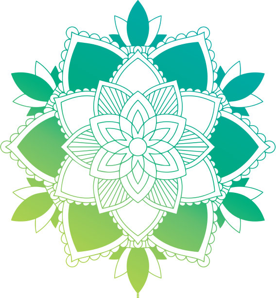 曼荼罗模式孤立的背景图片下载