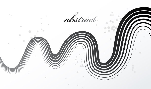 灰色三维线条在运动维度抽象图片下载