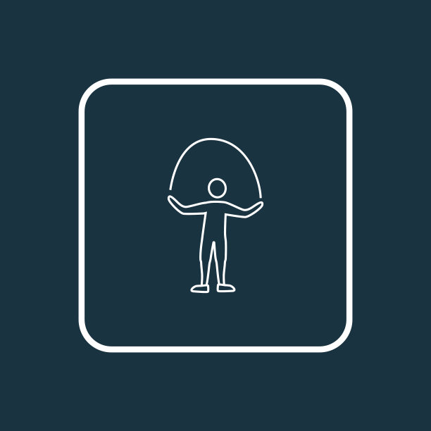 跳绳图标线象征优质图片下载