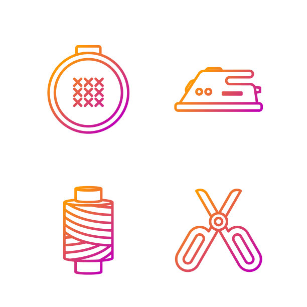 将线剪刀的缝纫线固定在线轴上图片下载