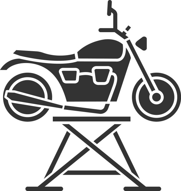 摩托车杰克字形图标图片下载
