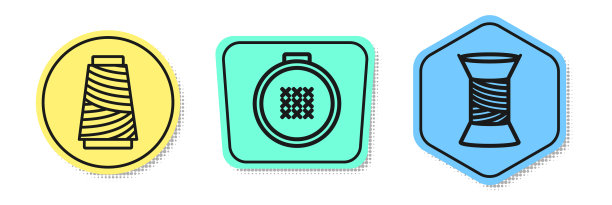 在线轴上设置缝纫线可调图片下载