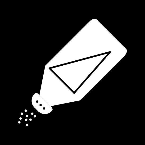 漂亮的盐瓶字形图标图片下载