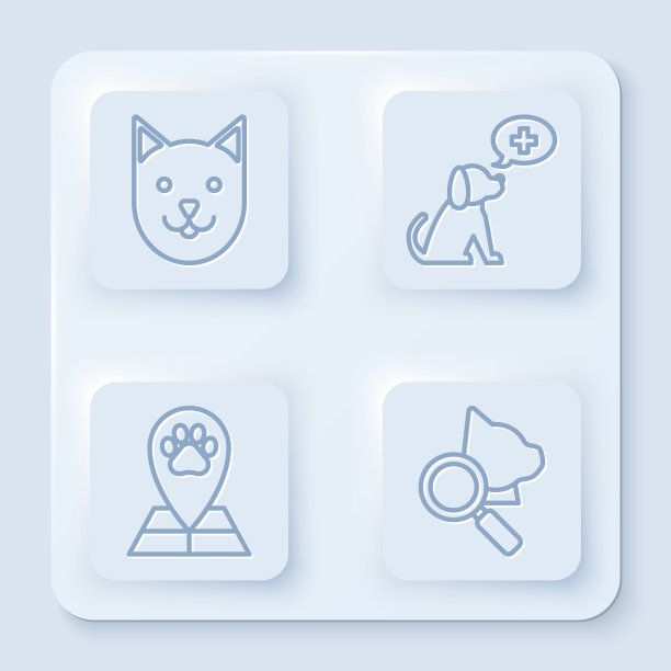 设线猫兽医诊所符号地图图片下载