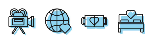 设线二咖啡杯和心影院摄像头图片下载