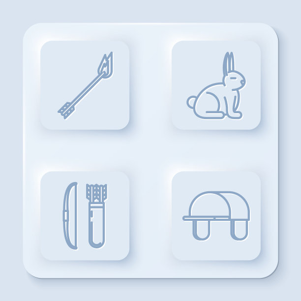 设线火焰箭兔弓和箭图片下载