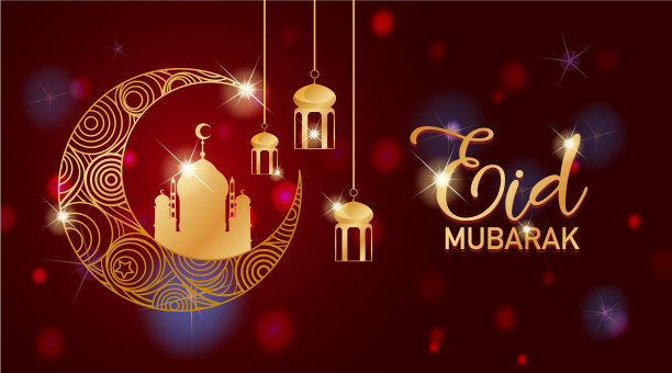 穆斯林开斋节穆巴拉克的背景设计图片下载