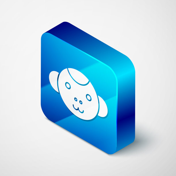 等距猴年生肖图标孤立上图片下载