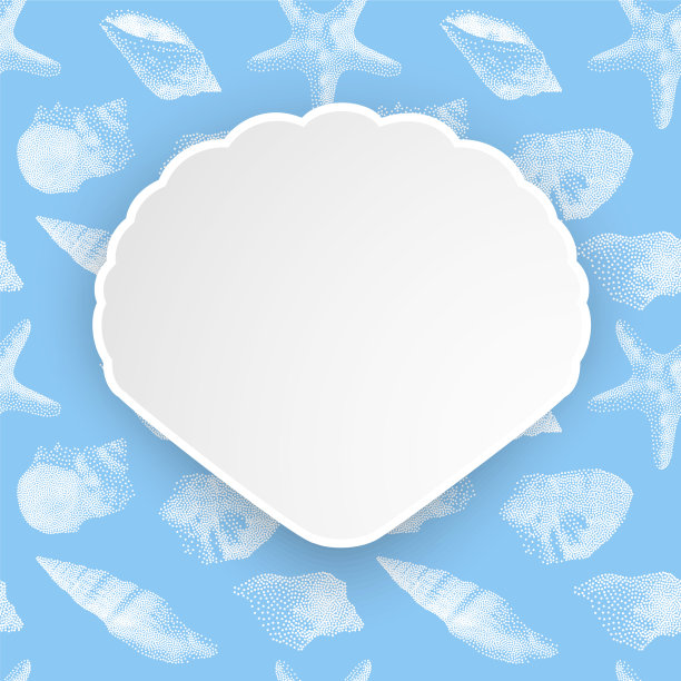 暑假的贝壳架在无缝上图片下载