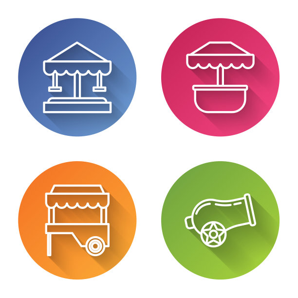 设线吸引旋转木马吸引旋转木马图片下载