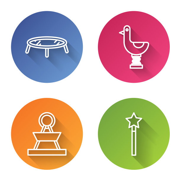 设线跳蹦床骑小鸭子图片下载