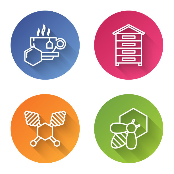 为蜜蜂放置带蜂箱的杯茶图片下载