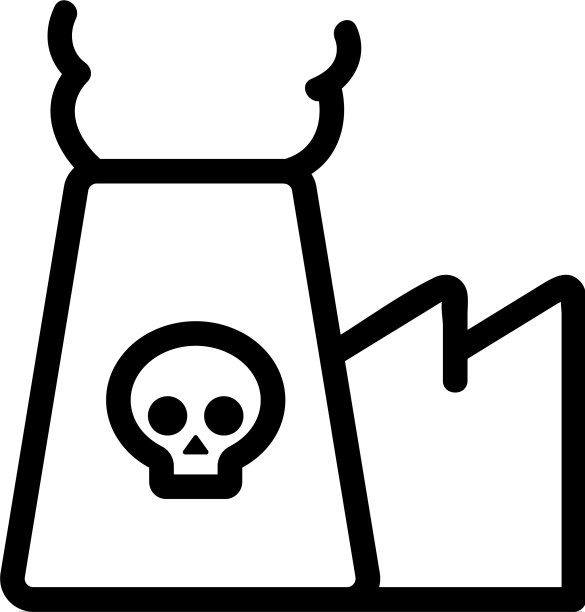 有毒物质图标孤立轮廓图片下载