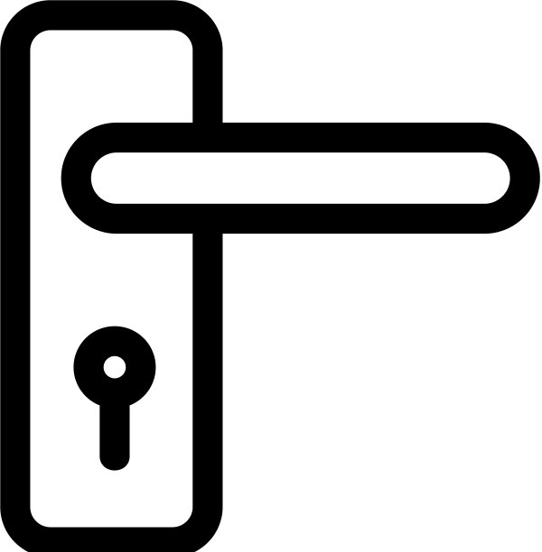 锁为门图标隔离轮廓图片下载