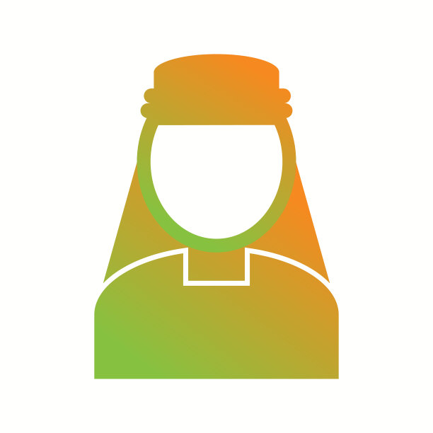 美丽的土耳其男子字形图标图片下载