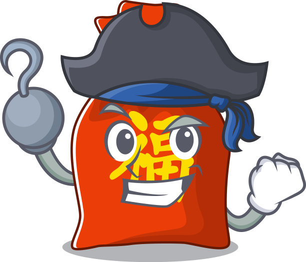 一手盗版中国钱袋卷轴卡通图片下载