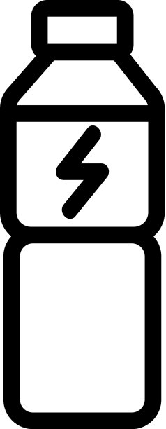 能量饮料图标孤立轮廓符号图片下载