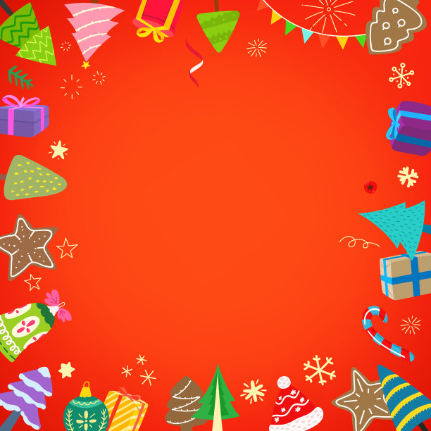 圣诞横幅与不同的节日图片下载