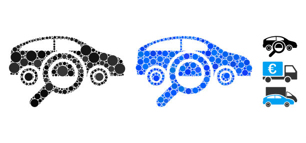 找到汽车合成图标圆点图片下载