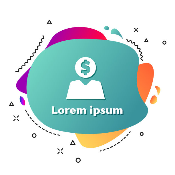 白人商人计划头脑图标孤立图片下载