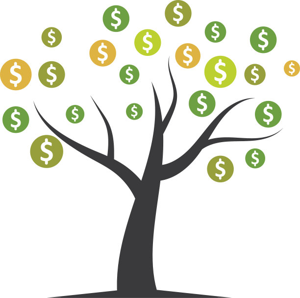 钱树标志图标图片下载