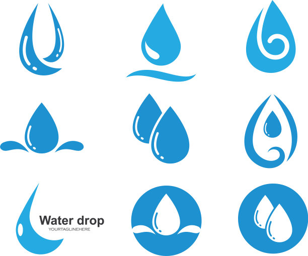 水滴标志模板图片下载