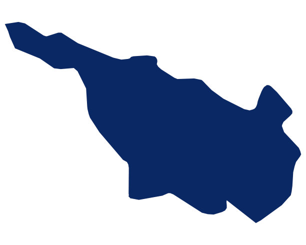 用蓝色绘制不来梅地图图片下载