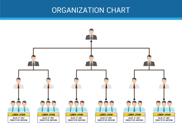 组织结构图信息图形设计图片下载