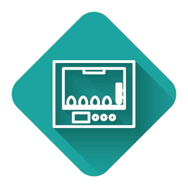 孵卵器用白线将鸡蛋图标隔离图片下载