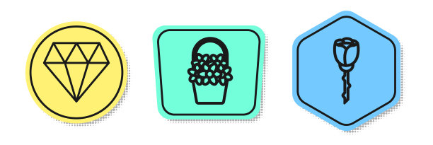 把钻石花和花放在篮子里图片下载