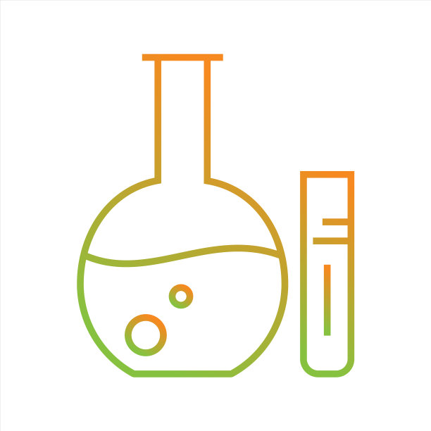 漂亮的烧瓶生产线图标图片下载