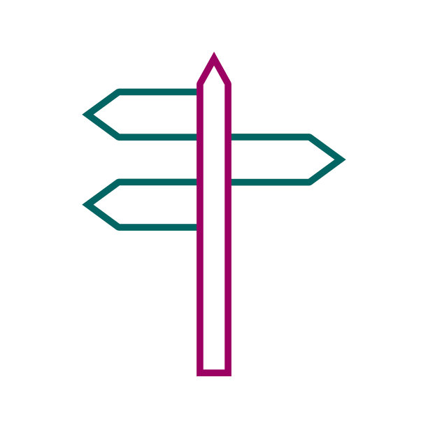 漂亮的方向箭头线图标图片下载