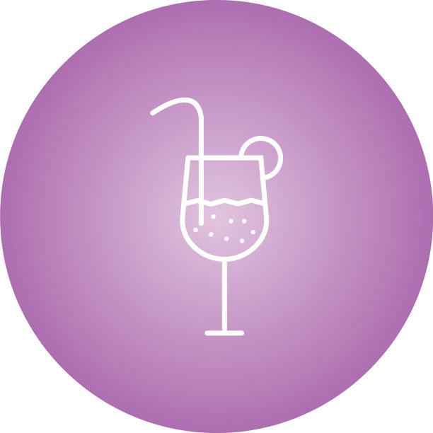 美丽的饮料线图标图片下载