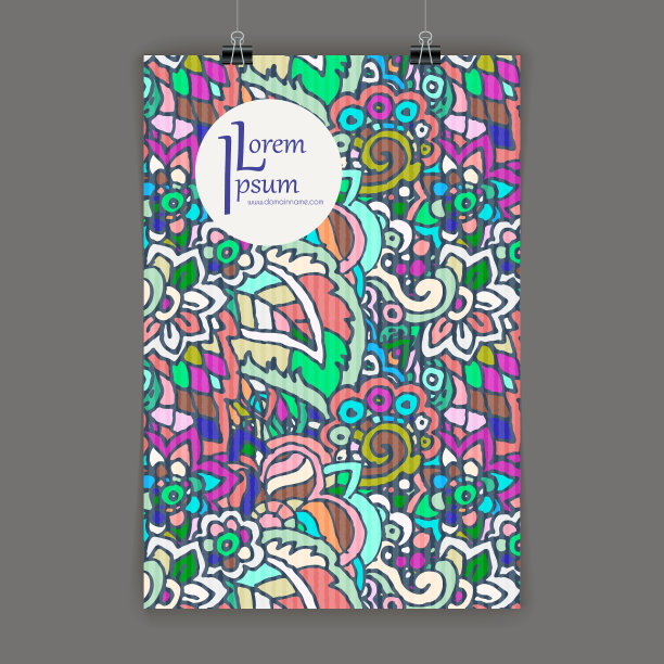 涂鸦彩色模板手绘的孩子和图片下载