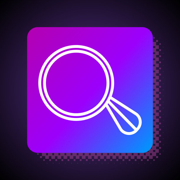 白色线车镜图标孤立在黑色图片下载