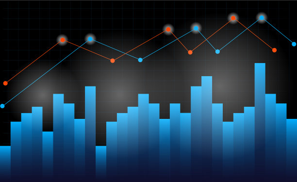 商业信息图表设计背景图片下载