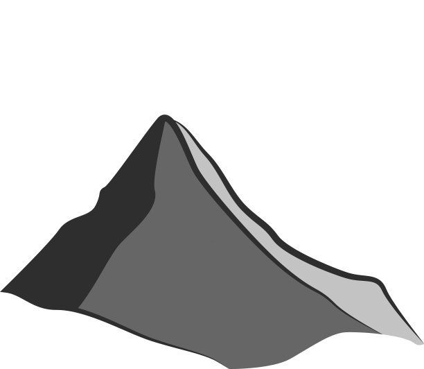 山图标设计模板孤立图片下载