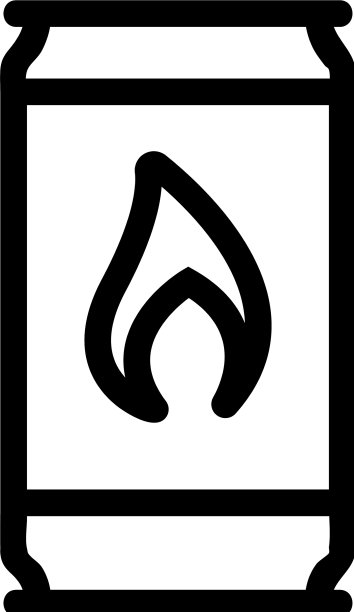 能量饮料图标孤立轮廓符号图片下载