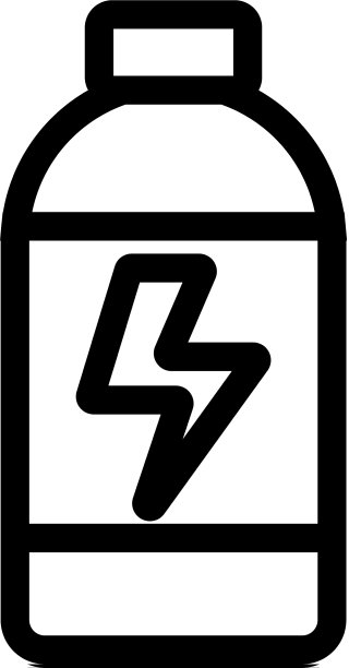 能量饮料图标孤立轮廓符号图片下载