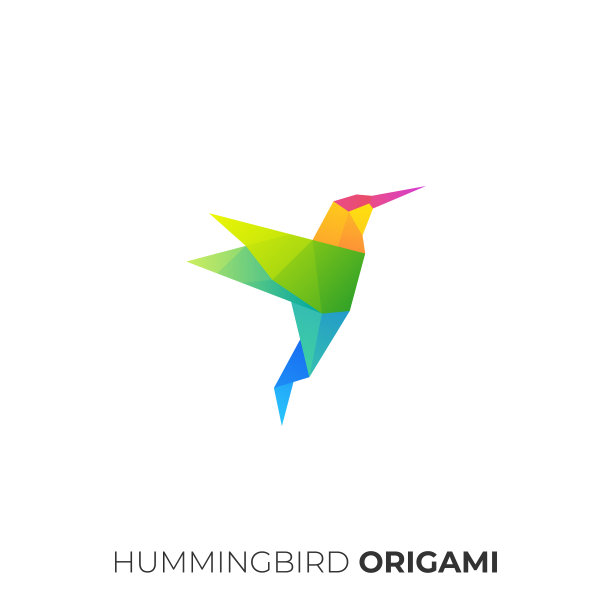 鸟折纸模板图片下载